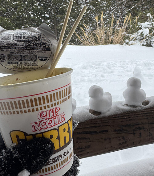 池田山まで今年初の雪山登山